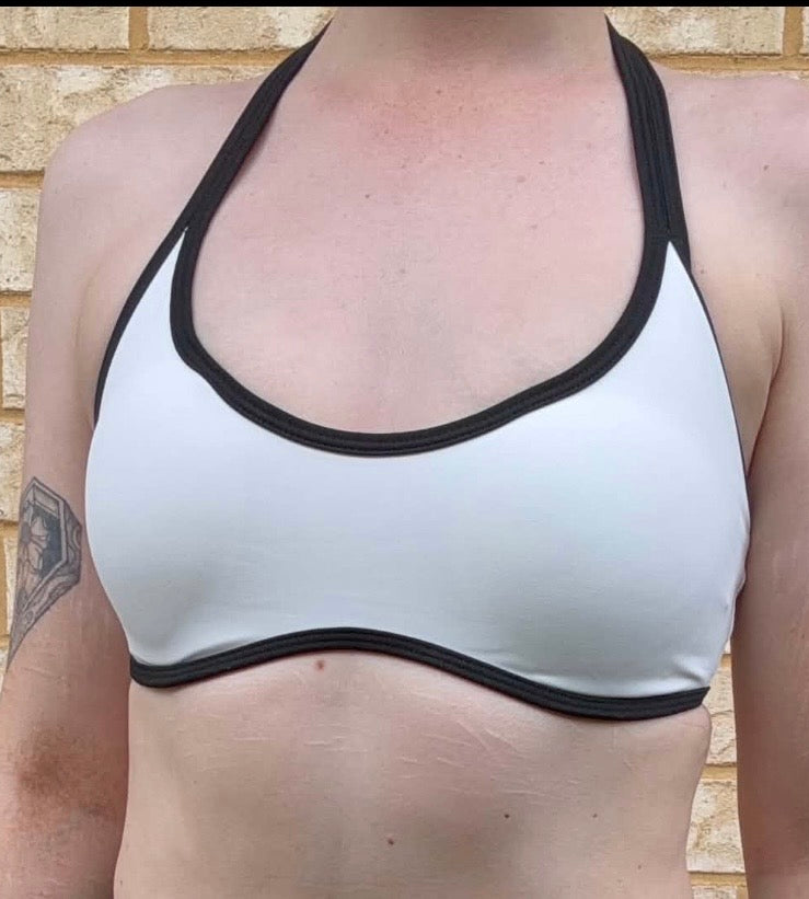 Black and white crop