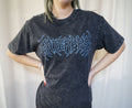 Black acid wash Graphic T