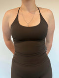 Espresso stappy singlet